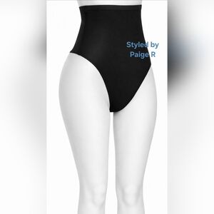 💕NEW SKIMS Seamless Sculpt Core Control Mid Rise Shaping Thong Black ONYX 2X 3X